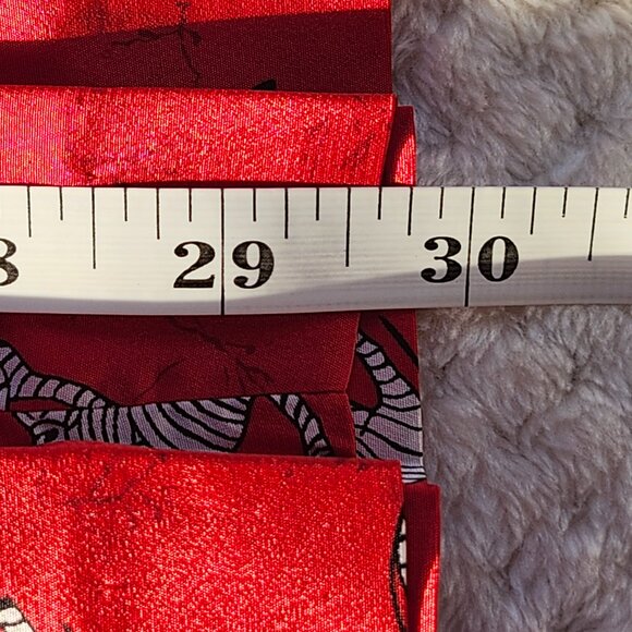 Vintage Pleated Skirt with Zebra Print β Red β Size 10 β Made in USA - Picture 4 of 6